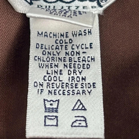 Lilly Pulitzer Brown Stretch Corduroy A-Line Skirt Size 14 Zip/Hook Closure - Picture 11 of 11